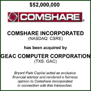 2003.08 – Comshare – Website