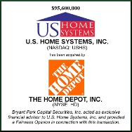 Bryant Park Capital U.S. Home Systems / The Home Depot