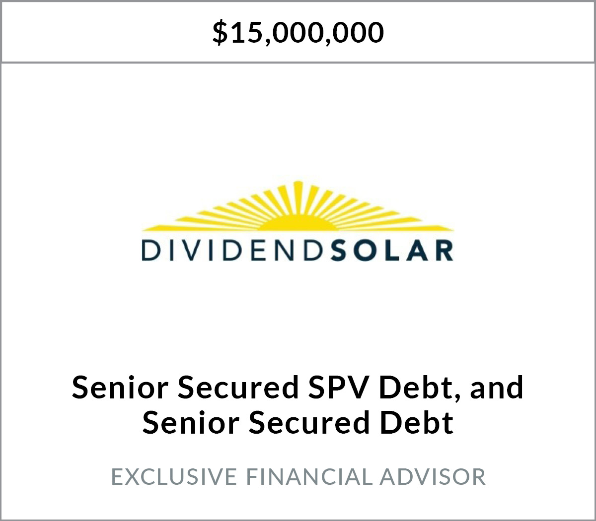 BPC Acts As Exclusive Financial Advisor to Dividend Solar in its Merger with Figtree Financing