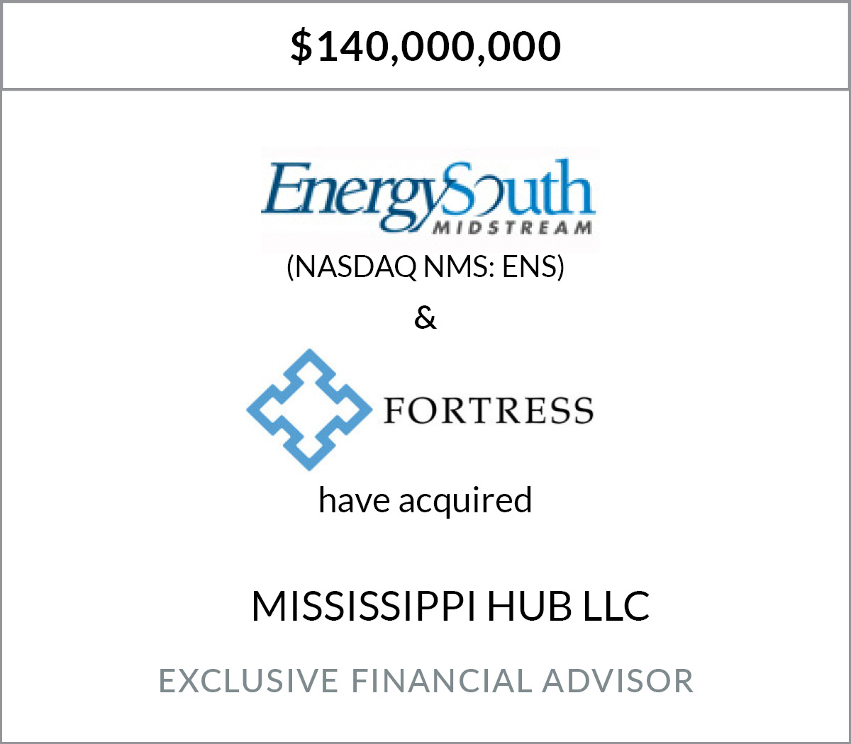 Energy South, Inc. has acquired Mississippi Hub LLC