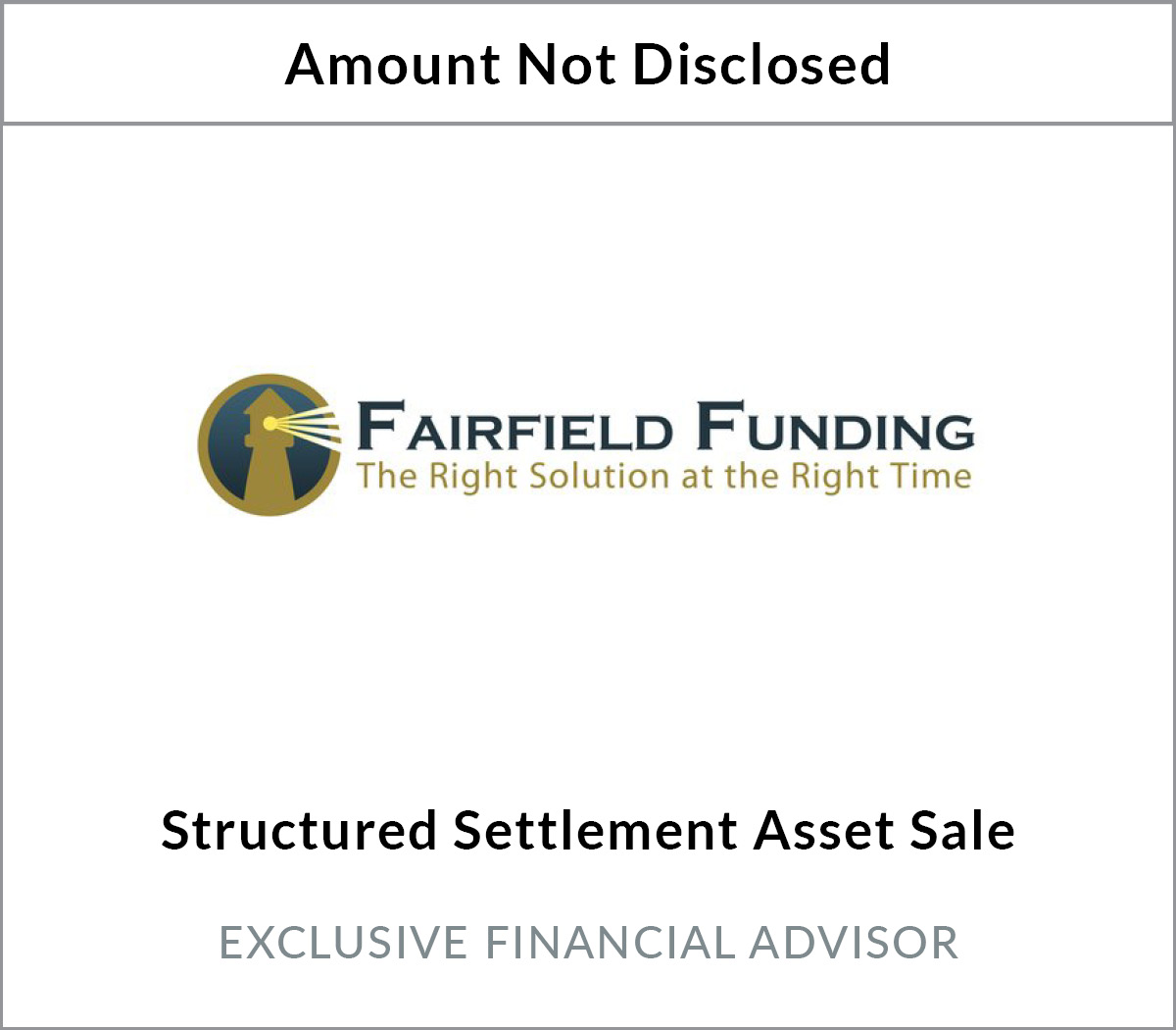 Fairfield Funding Asset Sale