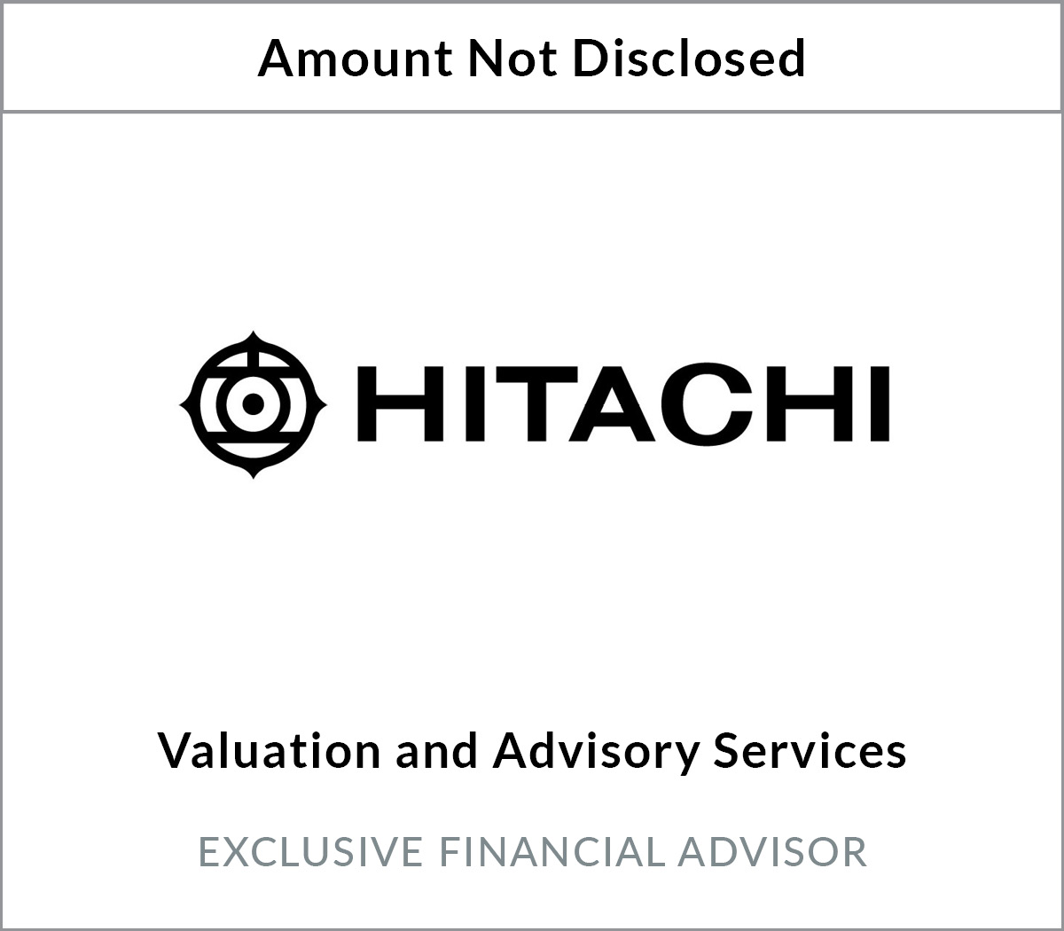 Hitachi Medical Corporation, Valuation Services