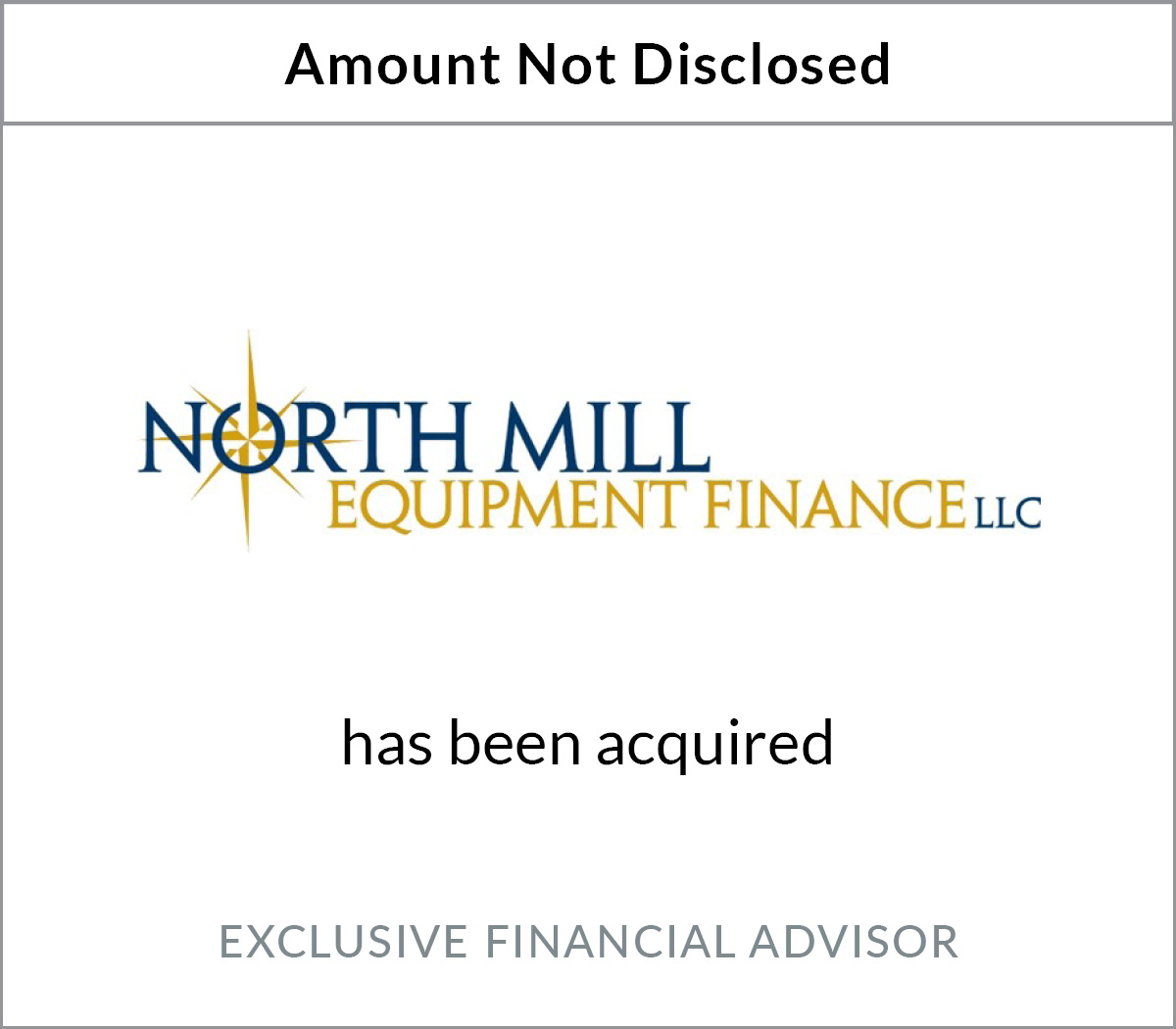 Bryant Park Capital Advises on Sale of North Mill Equipment Finance, LLC