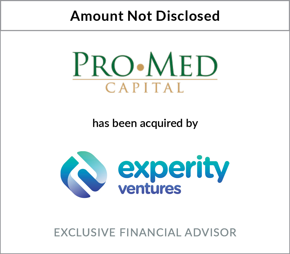 Bryant Park Capital Advises ProMed Capital Ventures in Sale to Experity Ventures