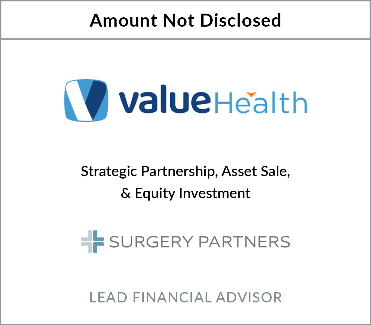 Bryant Park Capital Advises ValueHealth in Strategic Relationship with Surgery Partners